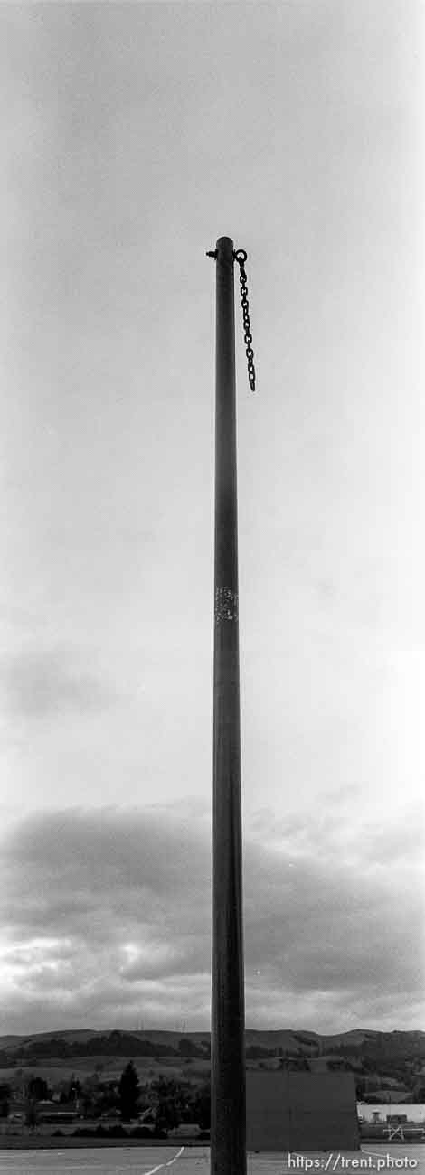 Tether-ball pole at Walt Disney Elementary School.