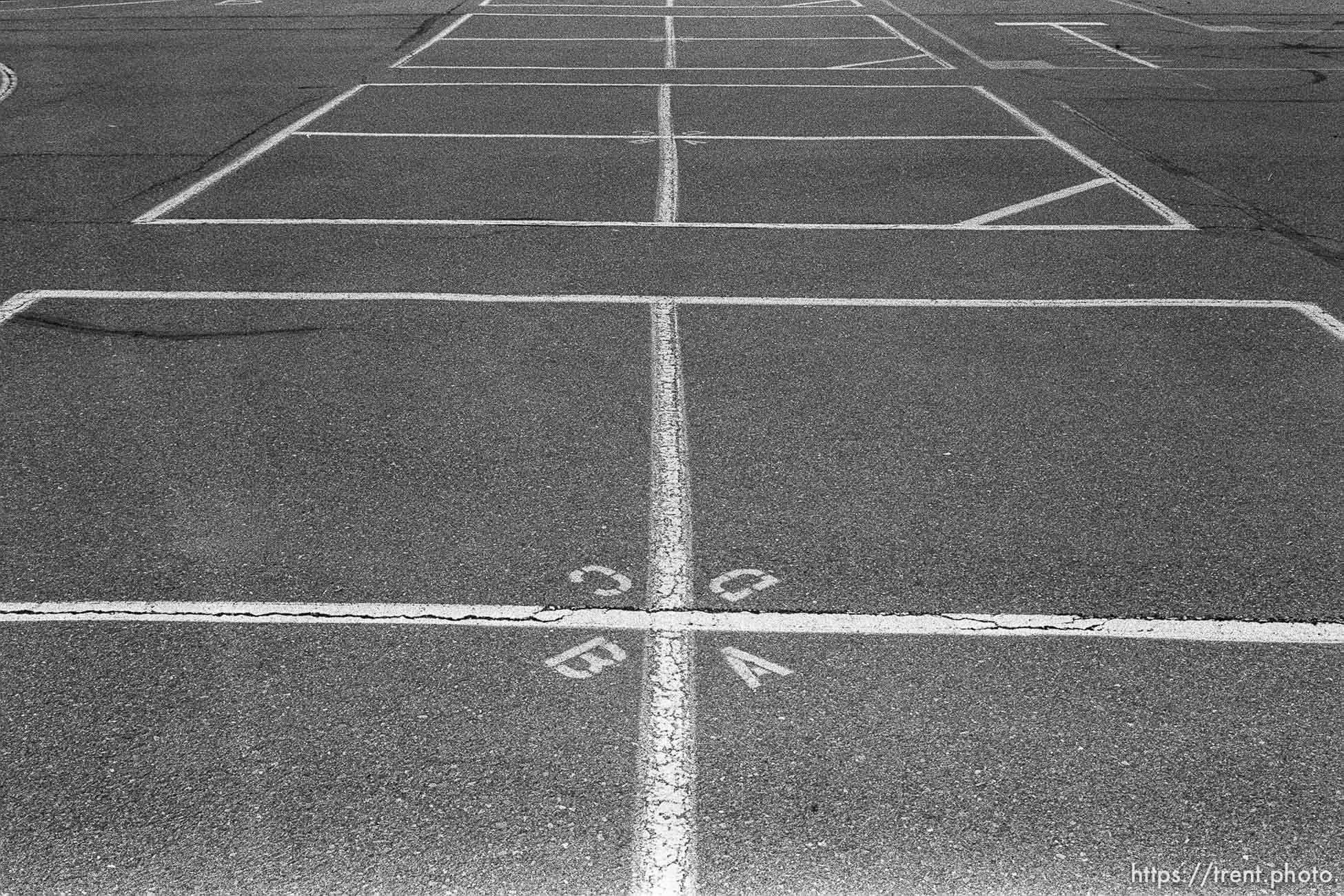 Four-square courts at Walt Disney Elementary