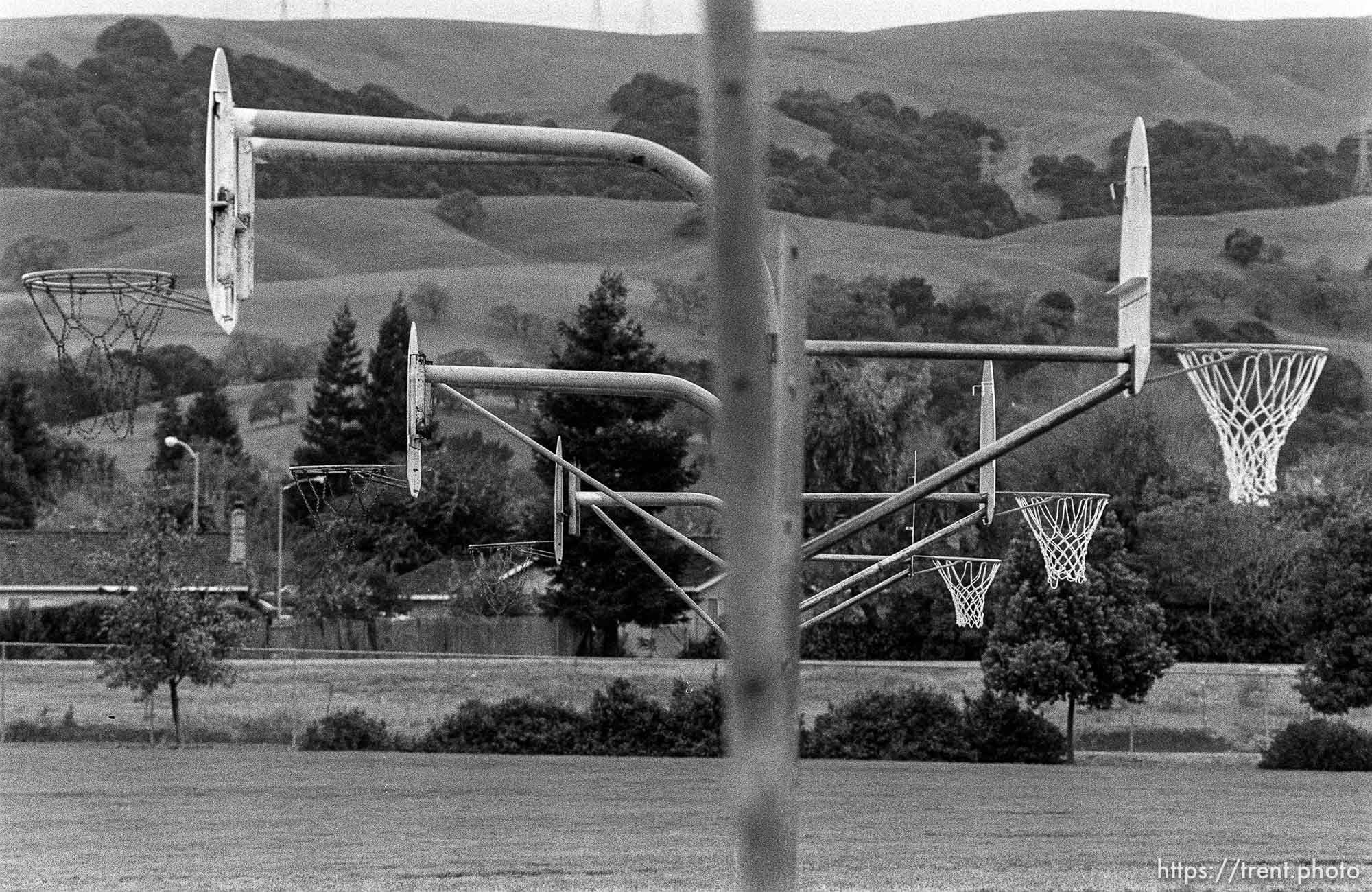 Basketball hoops at Walt Disney Elementary