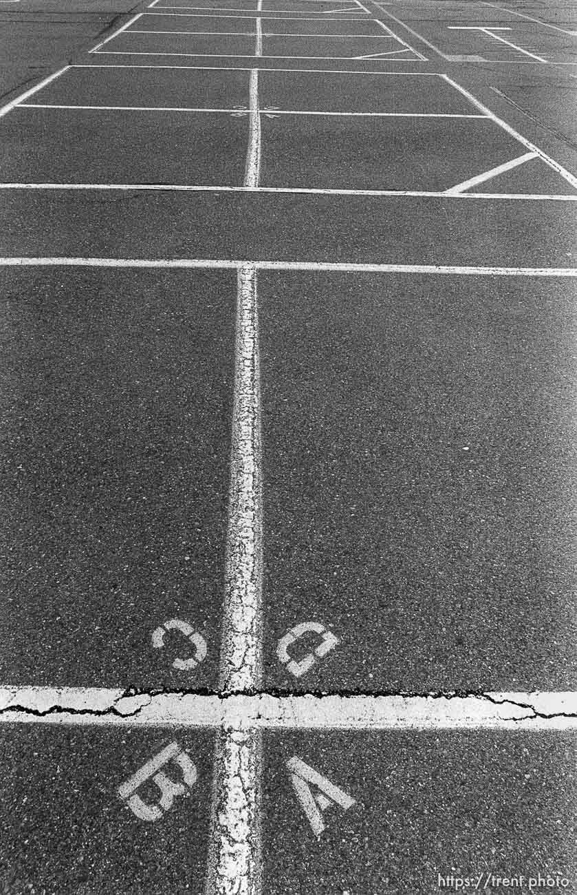 Four-square courts at Walt Disney Elementary