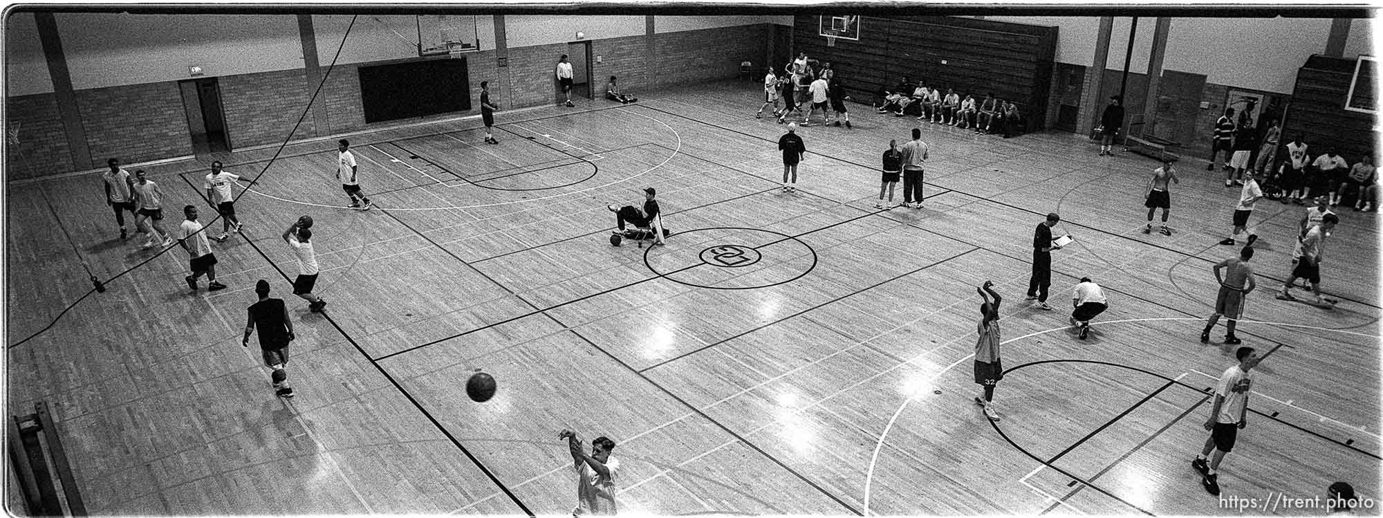 the Hoop Fest 3-on-3 Basketball Tournament at the Deseret Gym.