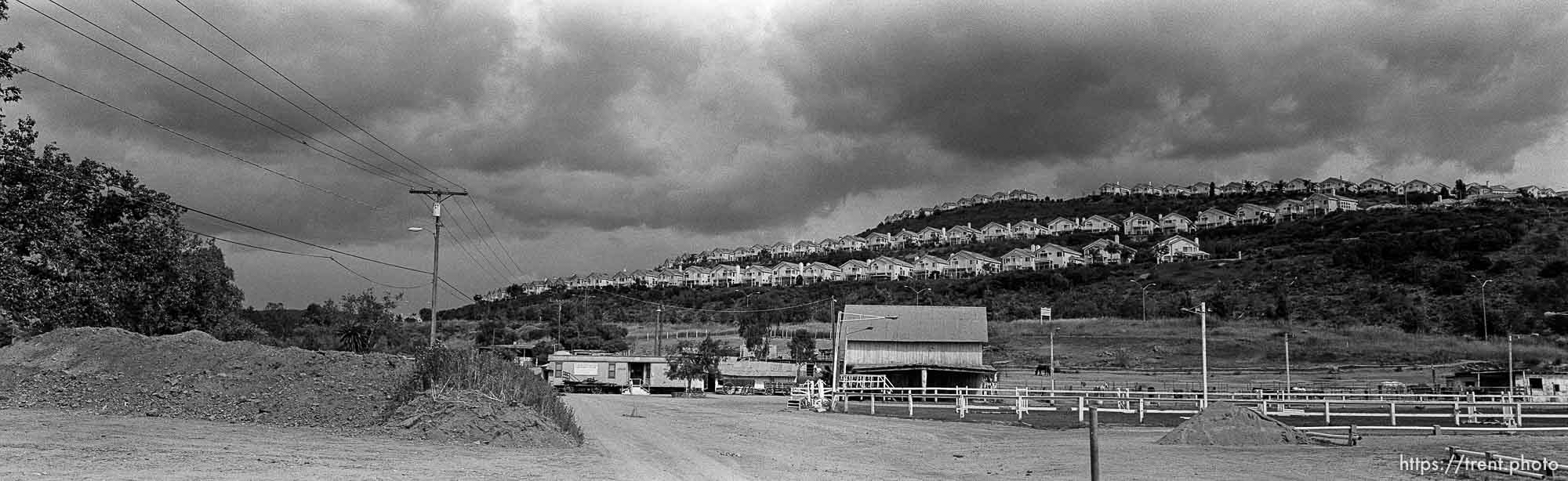 Rancho Penaquitos Equestrian Center. We used to hike around here, once all the way to this barn.