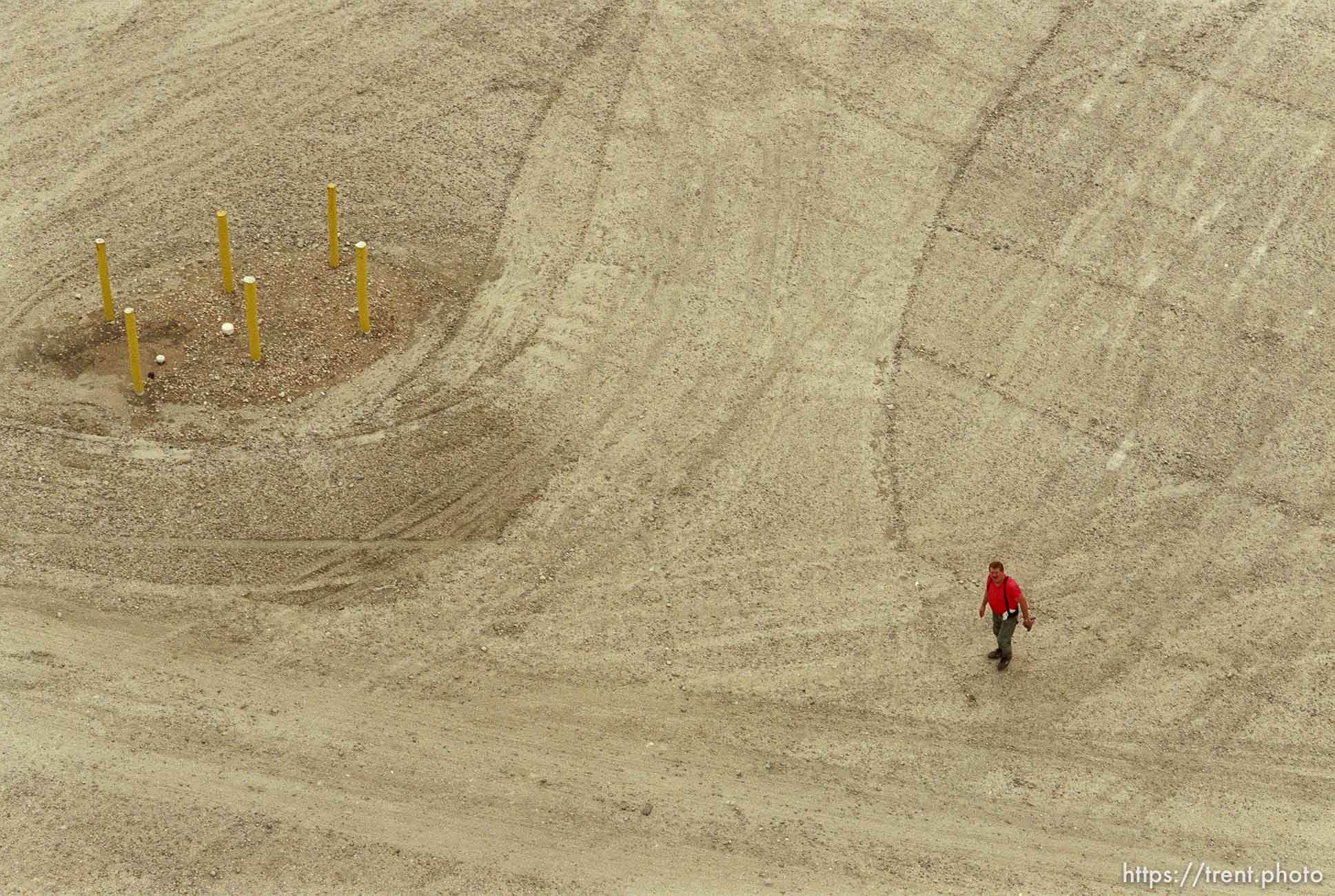 Manager Dick Wagoner from the top of a grain elevator at Jack's Bean Company.