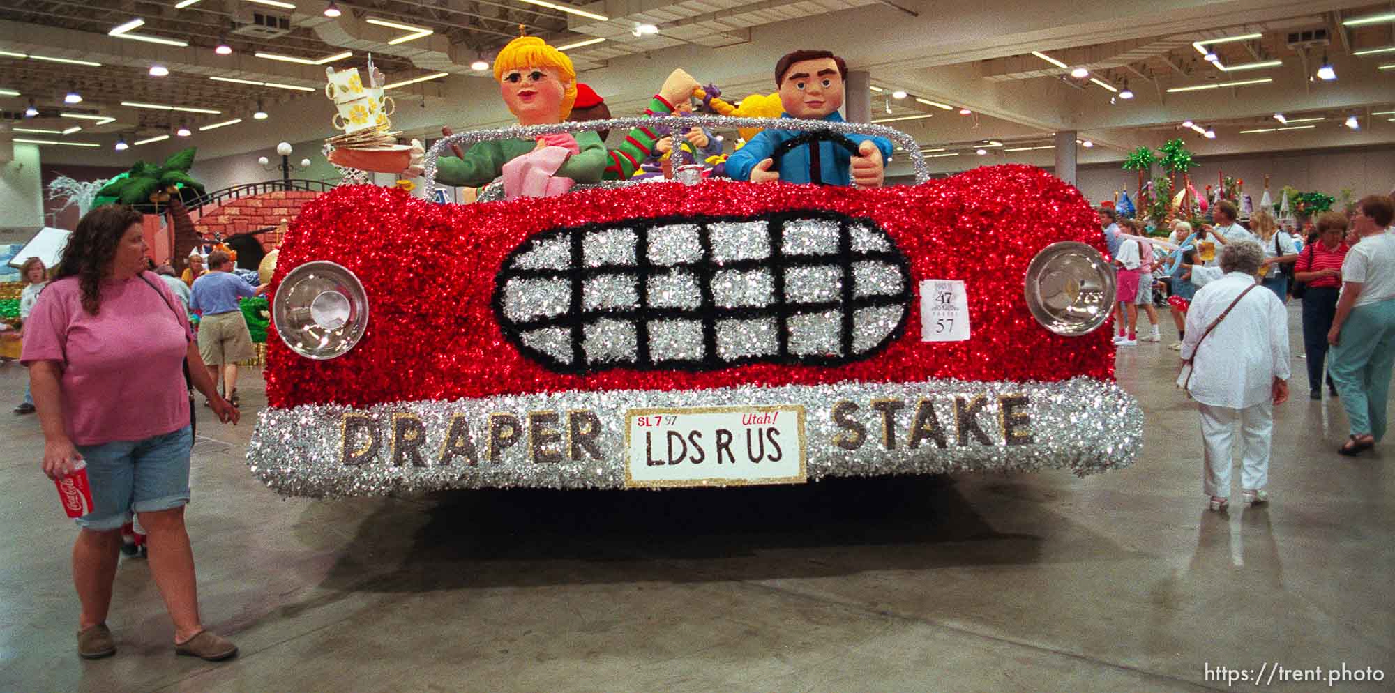 Draper Stake float at the preview of floats for the Days of '47 Parade.