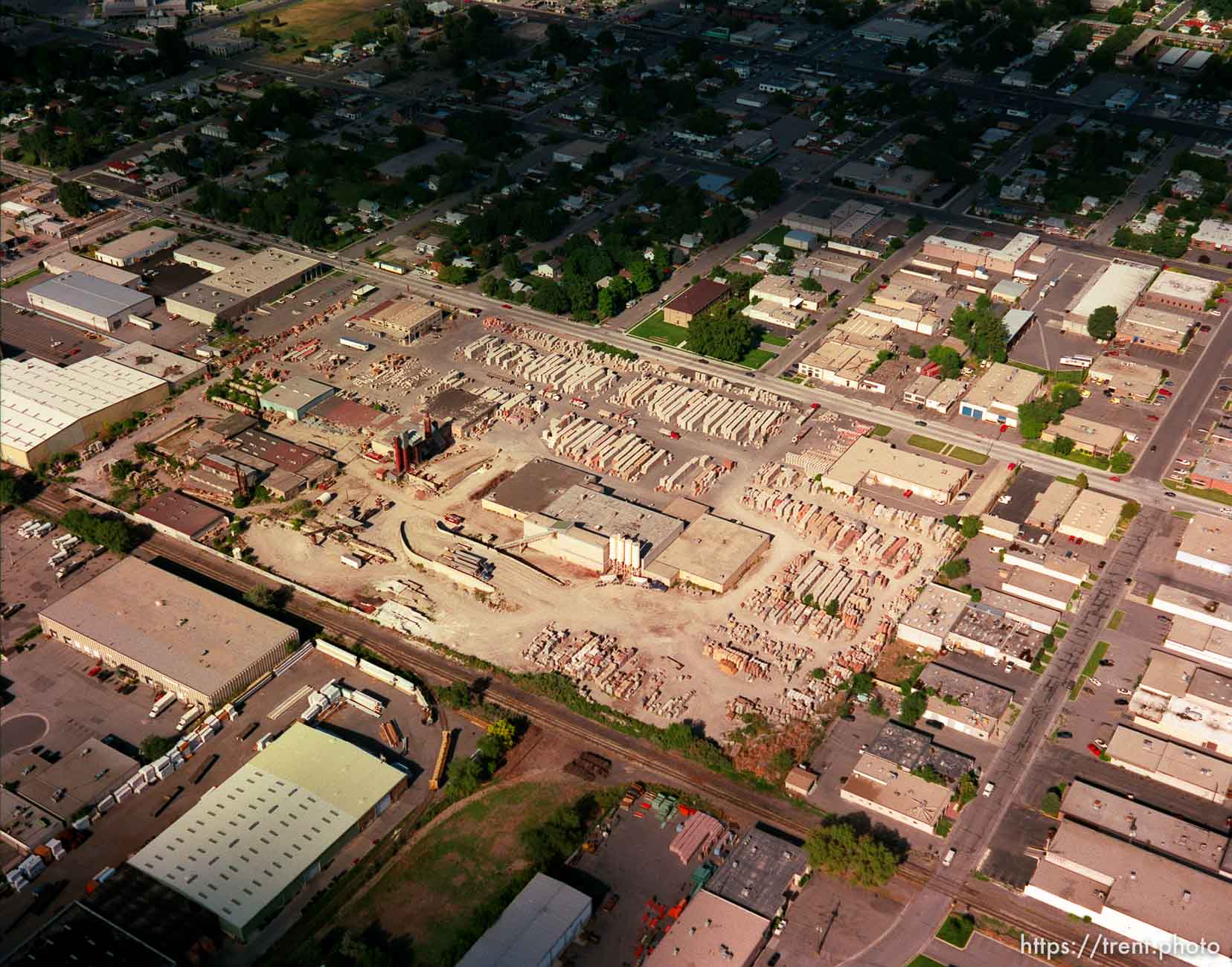 Brickyard? shot from the air.