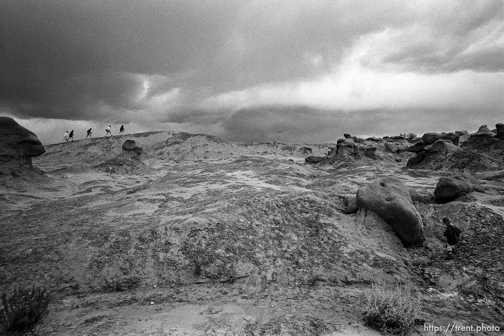 Hikers at Goblin Valley.