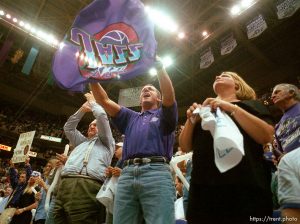 Jazz fans at Jazz vs. Bulls, game 1 of the NBA Finals. Jazz won