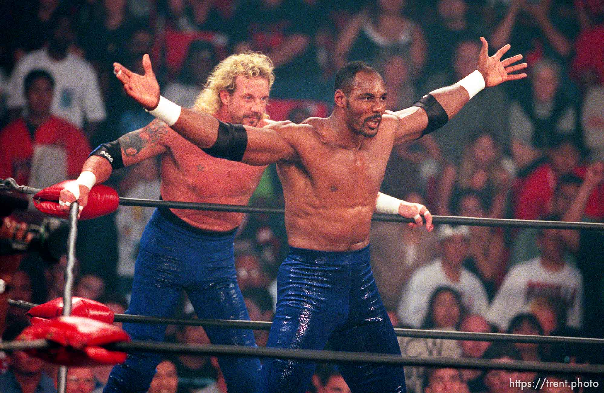 Karl Malone and Diamond Dallas Page at WCW's Bash at the ...