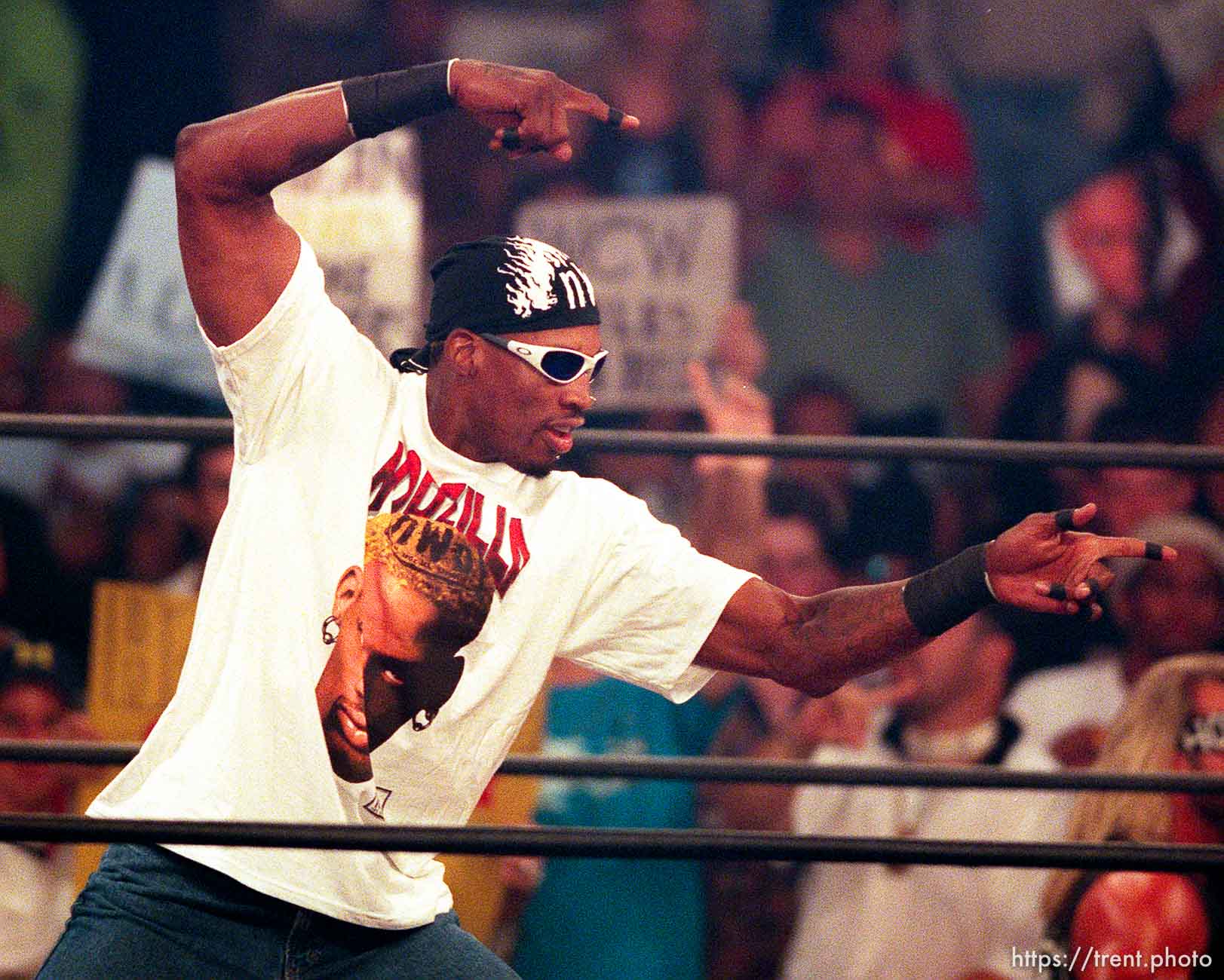 Dennis Rodman at WCW's Bash at the Beach.