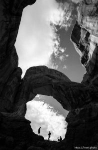 Double Arch, at Arches National Park.