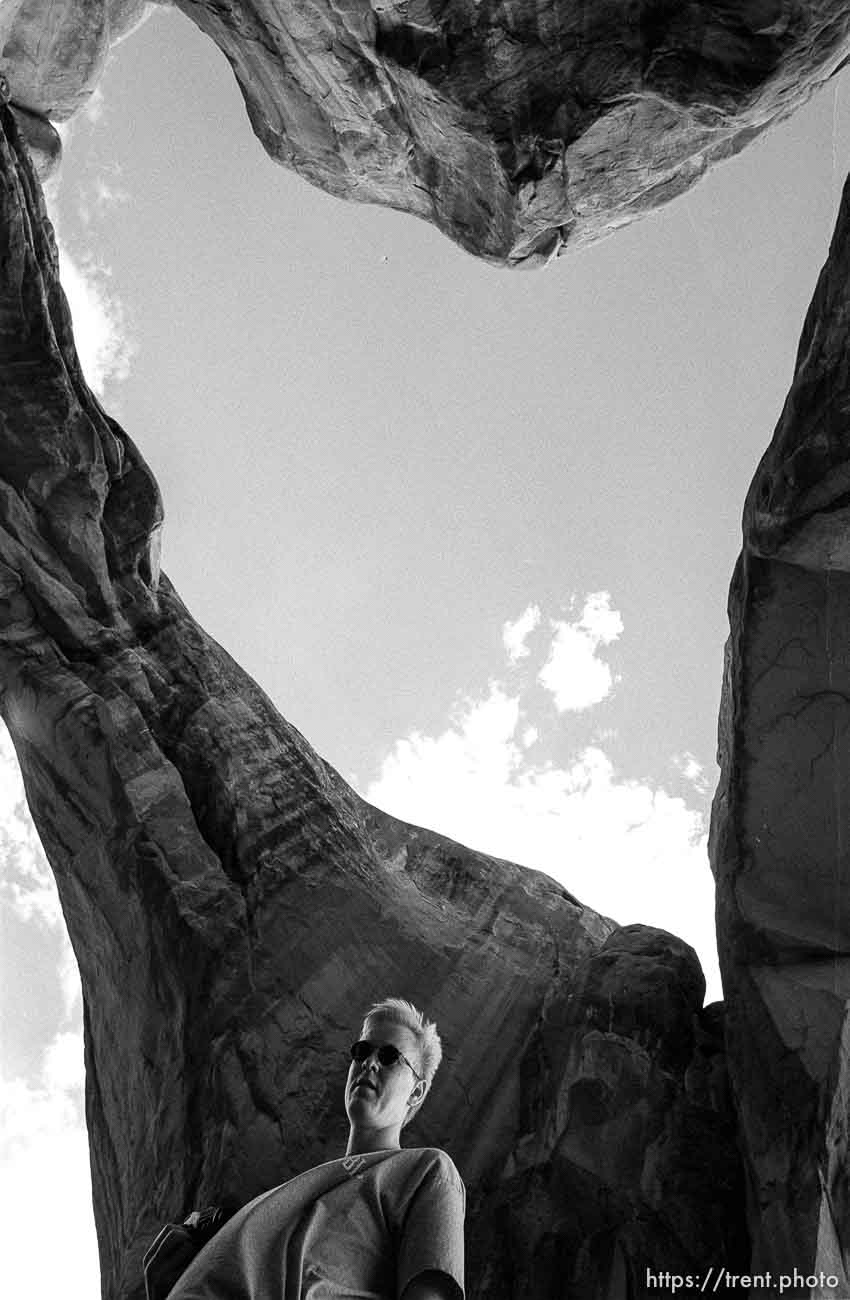 Double Arch, at Arches National Park.