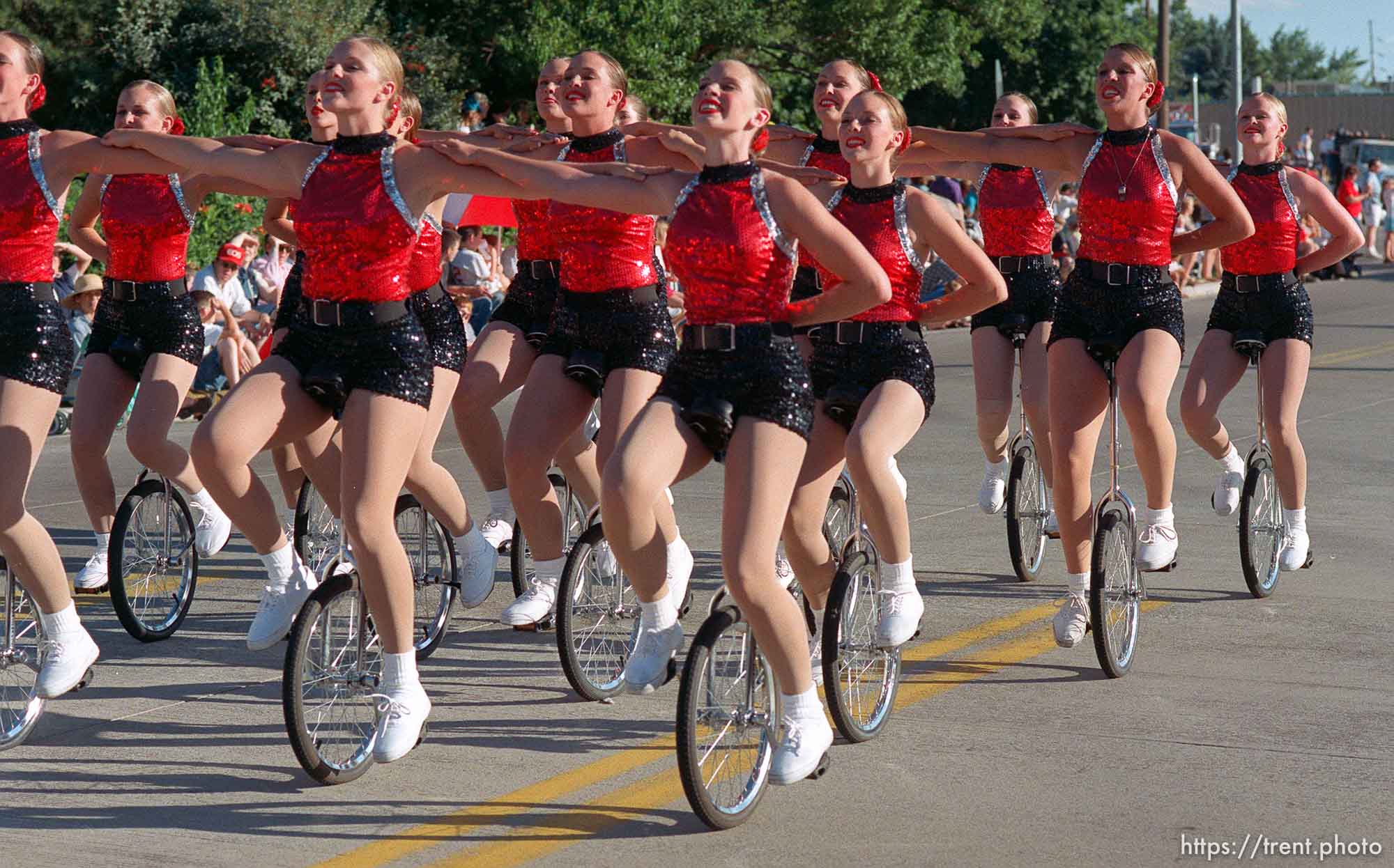 The Bountiful High School Mandonells in the Bountiful Hand-Cart Festival Parade