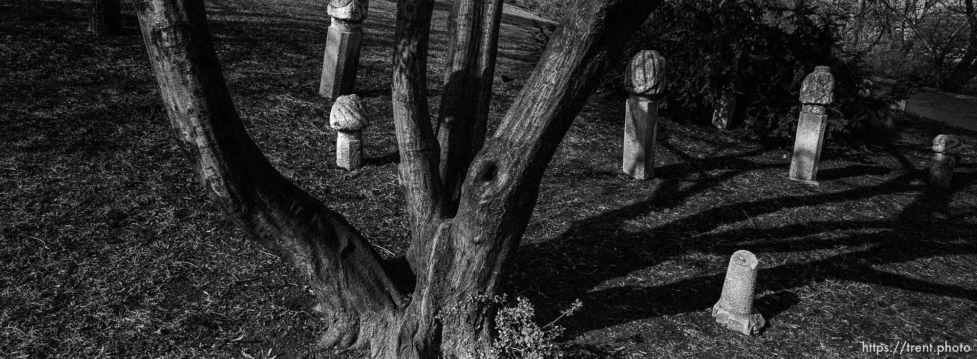 Ancient graves near castle and Royal Palace.