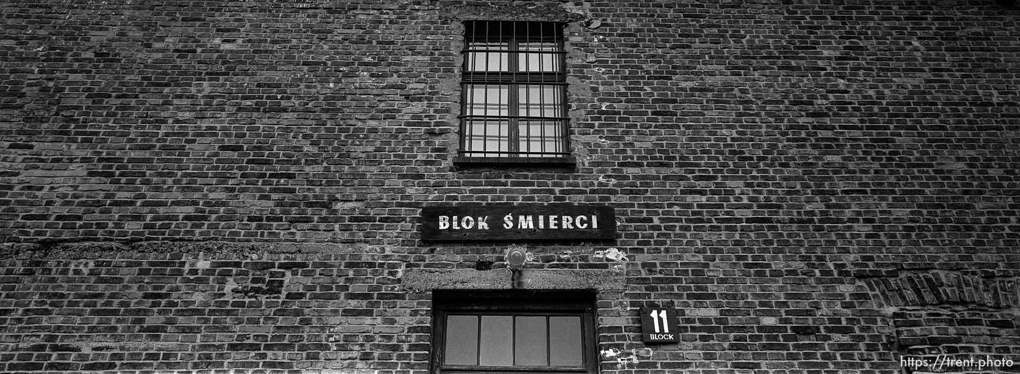 the Death Block (11) at the Auschwitz Concentration Camp.