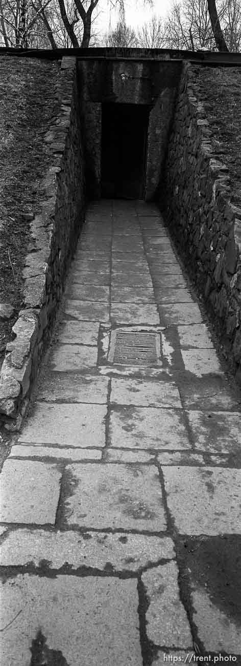 The gas chamber at the Auschwitz Concentration Camp.