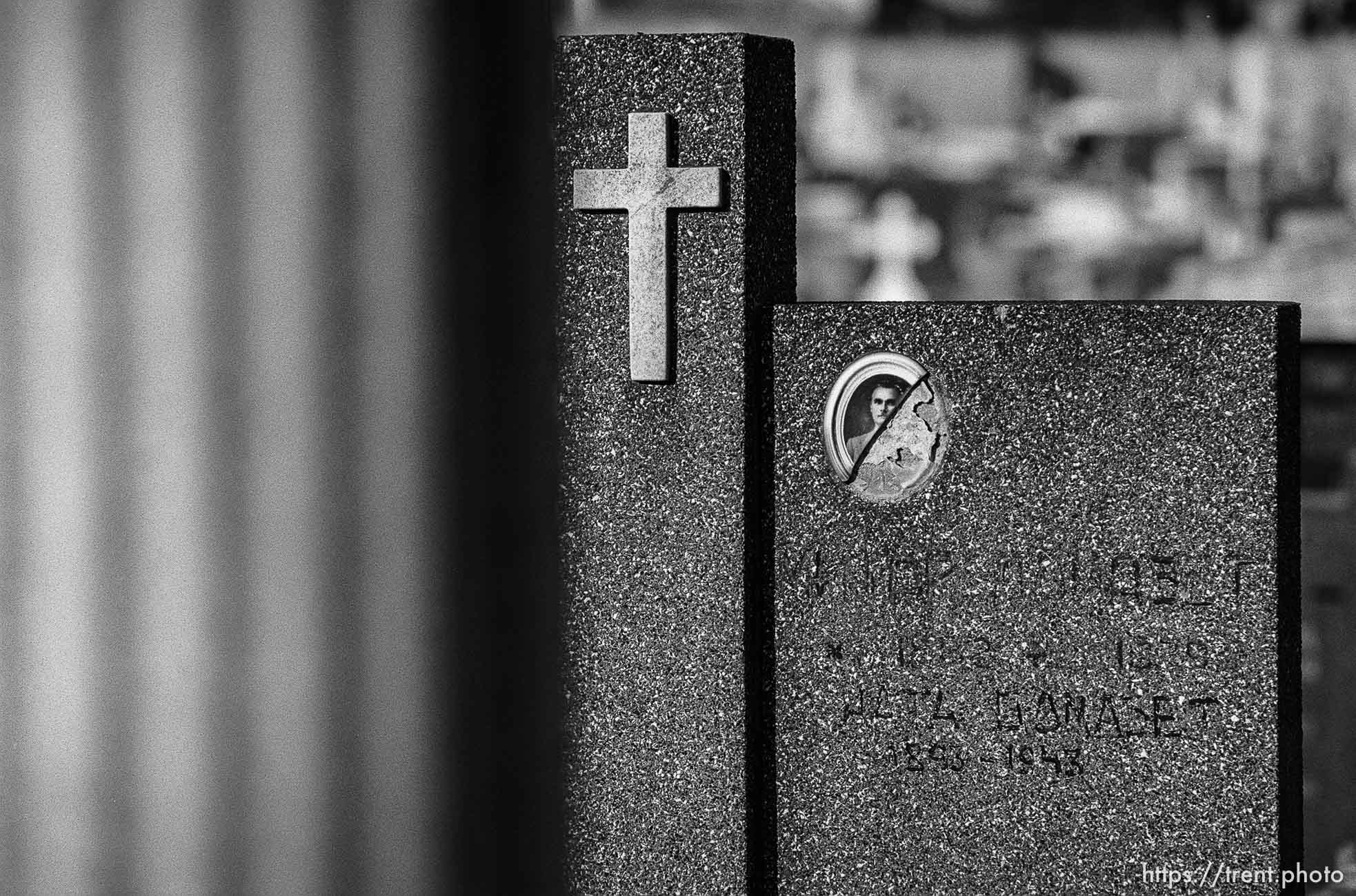 Graves in old cemetery