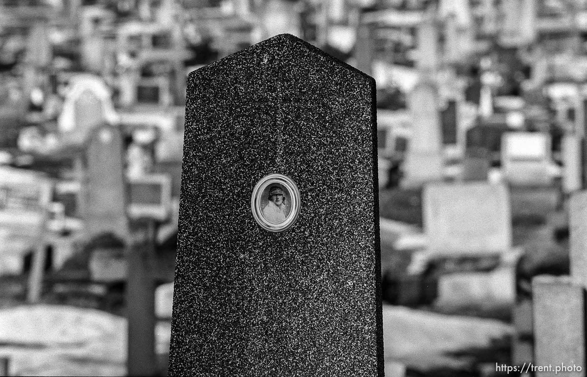 Graves in old cemetery