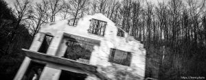 Destroyed homes and graves in central bosnia