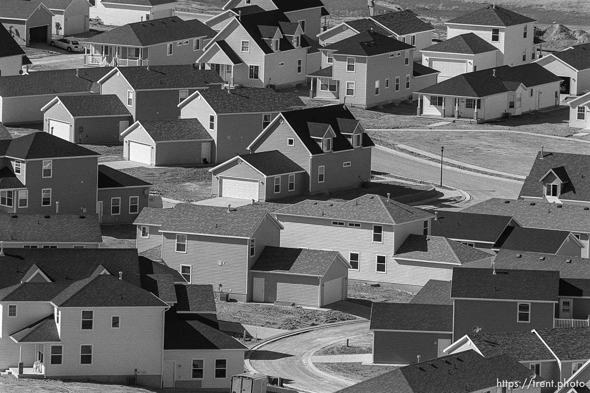 Homes in a subdivision of the new town, Eagle Mountain