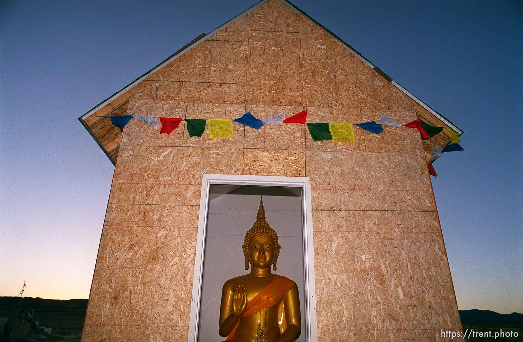 The largest Thai Buddha in the country sits in a shack on Eleanor and Malcolm Duvall's property near Park Valley in Box Elder County.