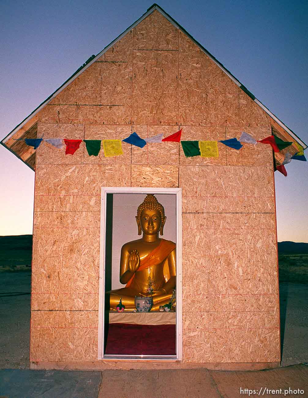 The largest Thai Buddha in the country sits in a shack on Eleanor and Malcolm Duvall's property near Park Valley in Box Elder County.