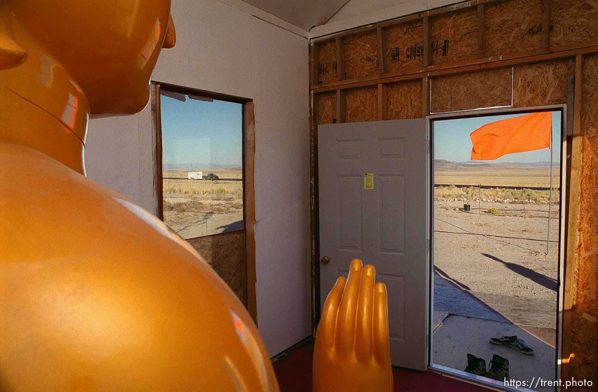 The largest Thai Buddha in the country sits in a shack on Eleanor and Malcolm Duvall's property near Park Valley in Box Elder County.