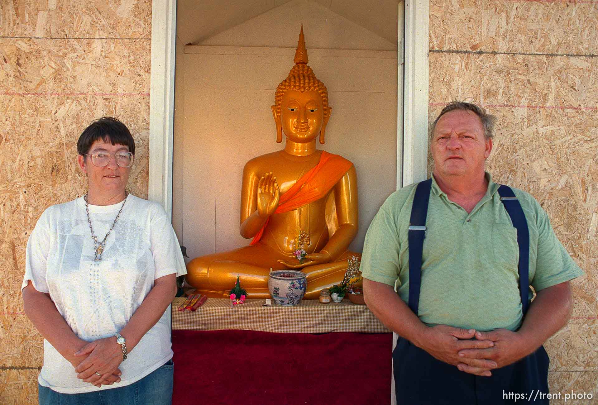 The largest Thai Buddha in the country sits in a shack on Eleanor and Malcolm Duvall's property near Park Valley in Box Elder County.