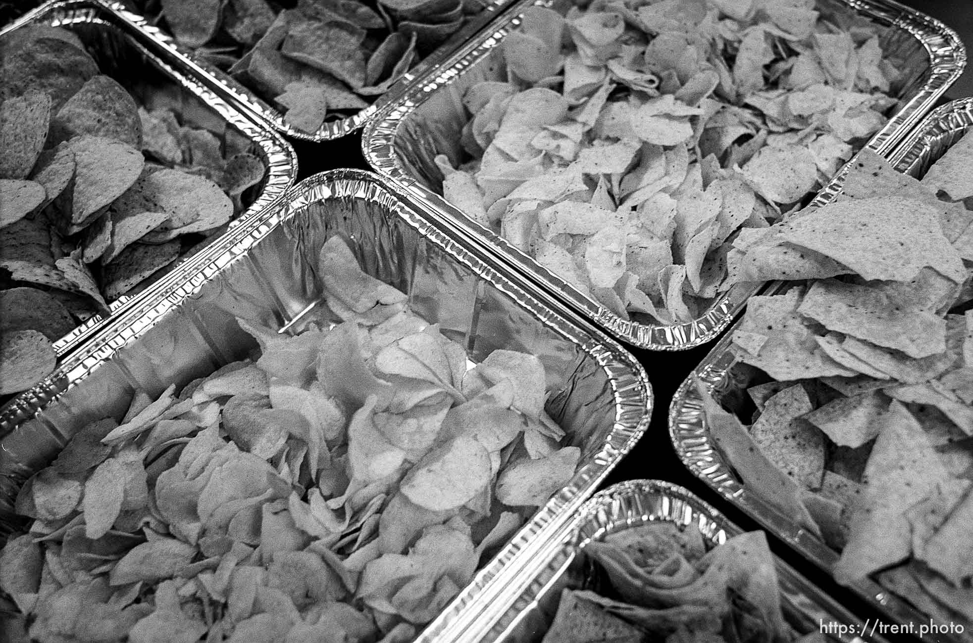 Chips Thanksgiving dinner at the Salt Lake City Mission.