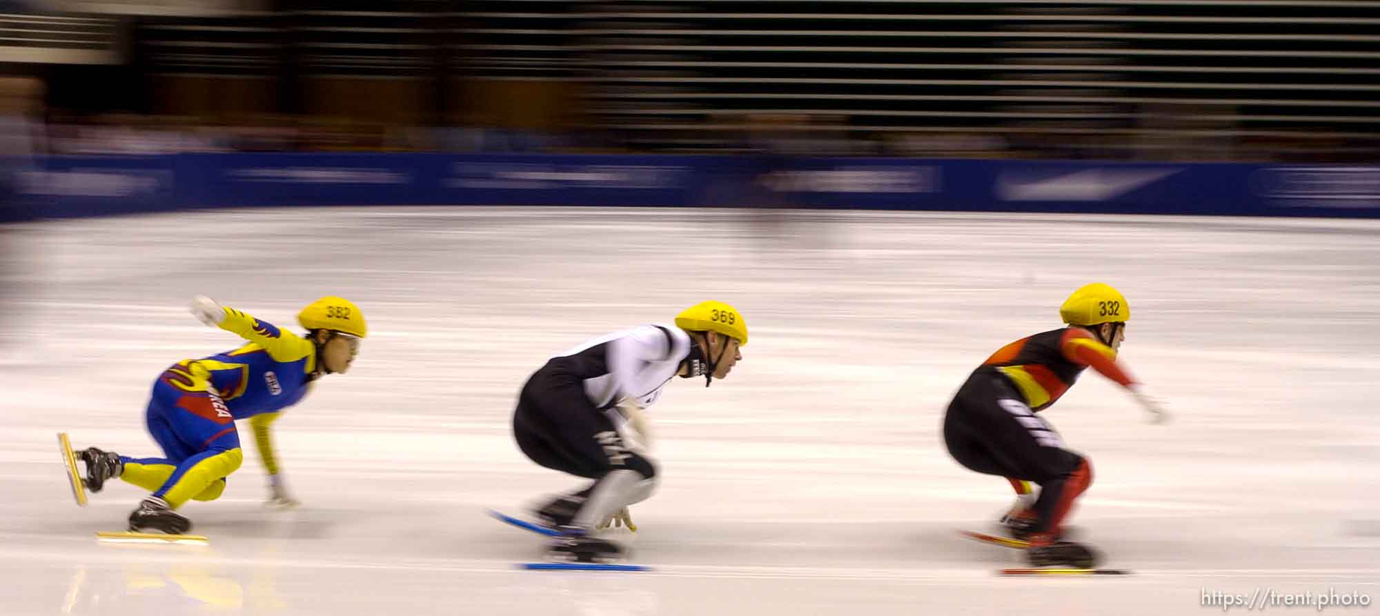 500 meter qualifying rounds, Short Track Olympic Qualifier at the Delta Center Friday night.
. 10/26/2001, 6:57:26 PM