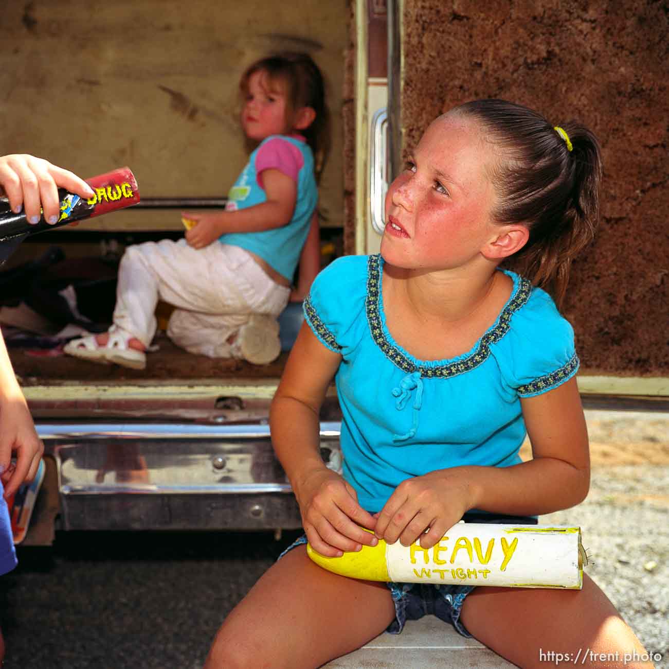 Kelsey Davis. Model Rocket Launch. Beaver County Fair.