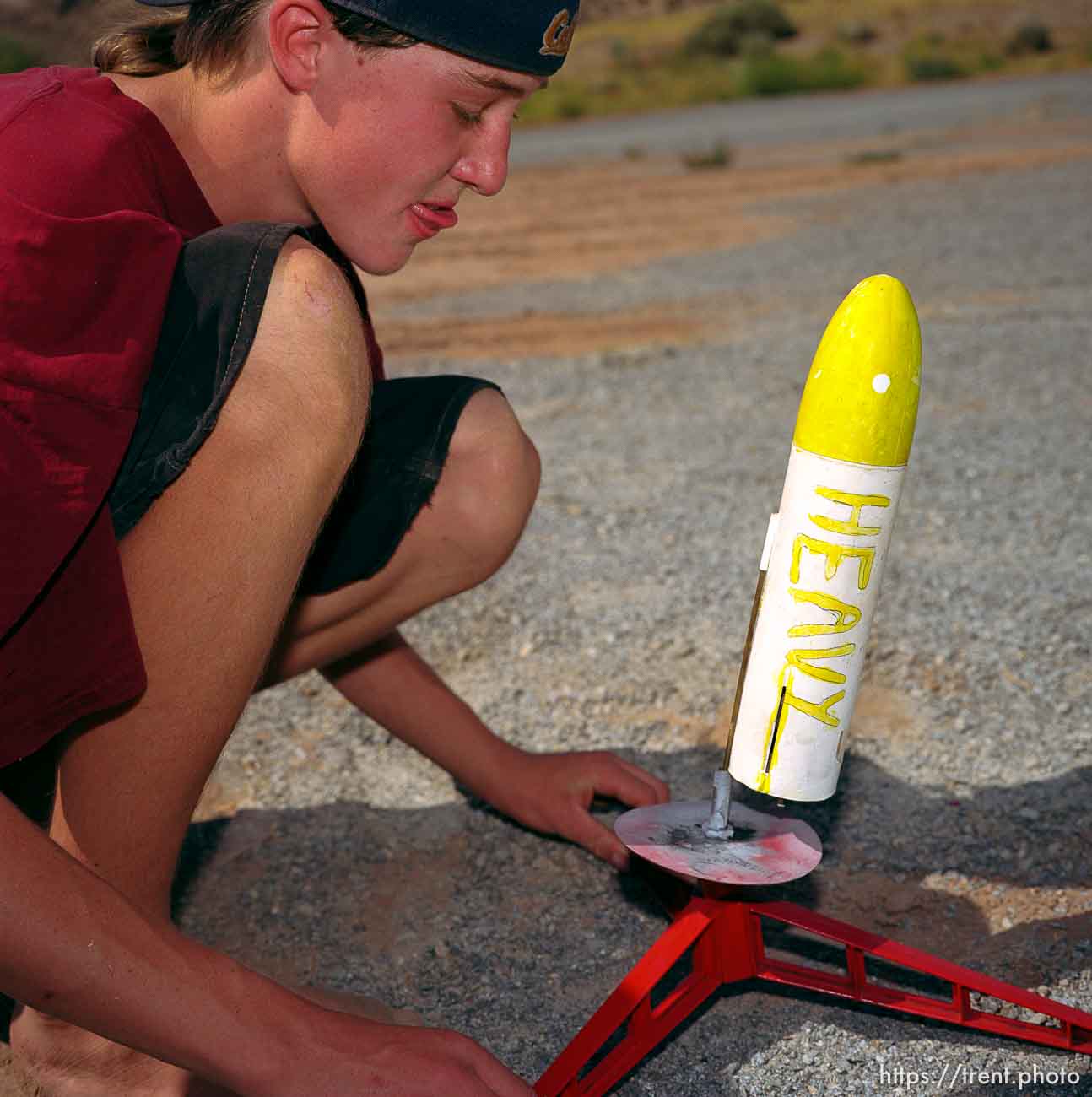 Sawyer Powell. Model Rocket Launch. Beaver County Fair.