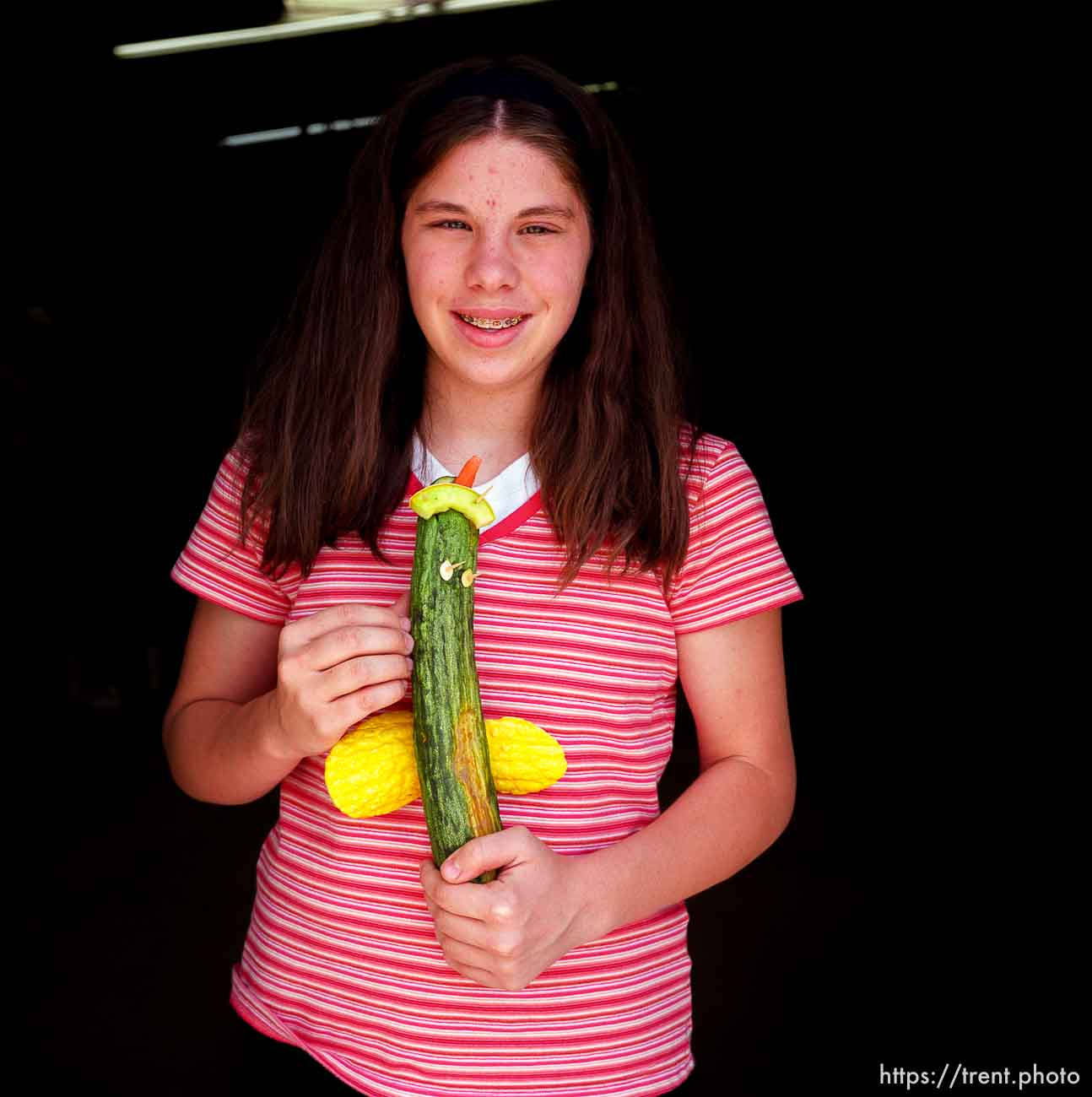 Kendra Baker, pet fish, Vegetable Carving Contest. Beaver County Fair.