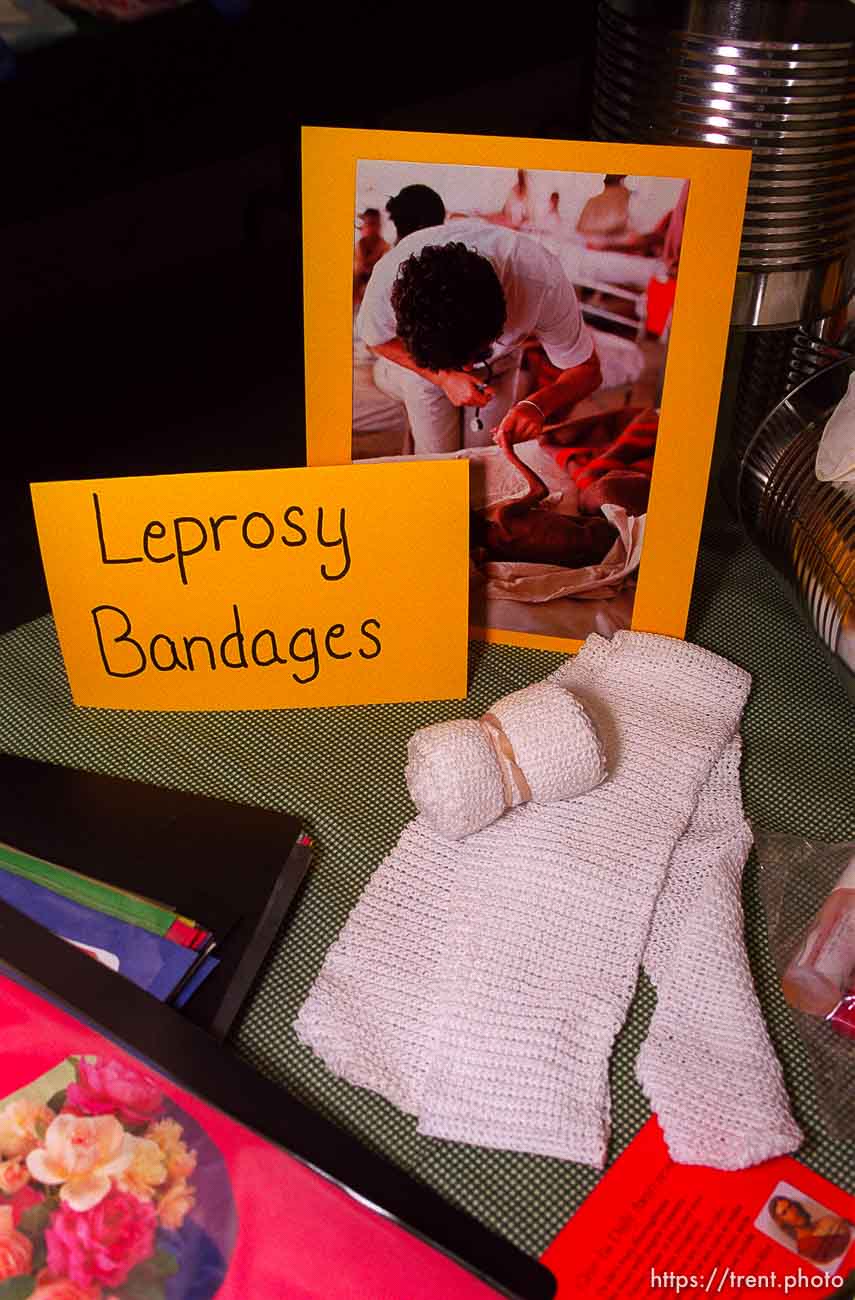 leprosy bandages, humanitarian project supplies. Beaver County Fair