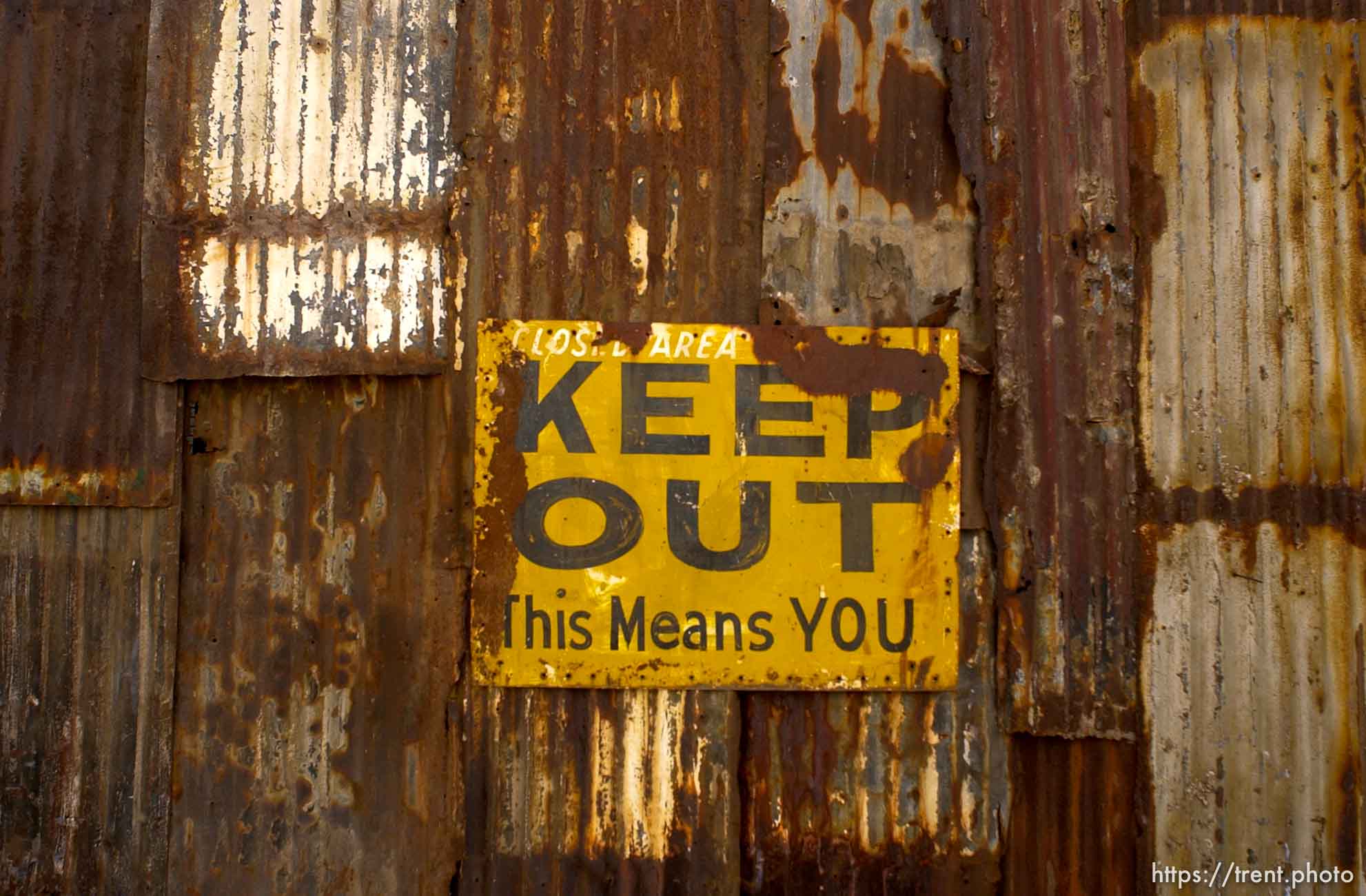 Keep Out sign, This Means You.
 08.22.2002, 2:09:50 PM