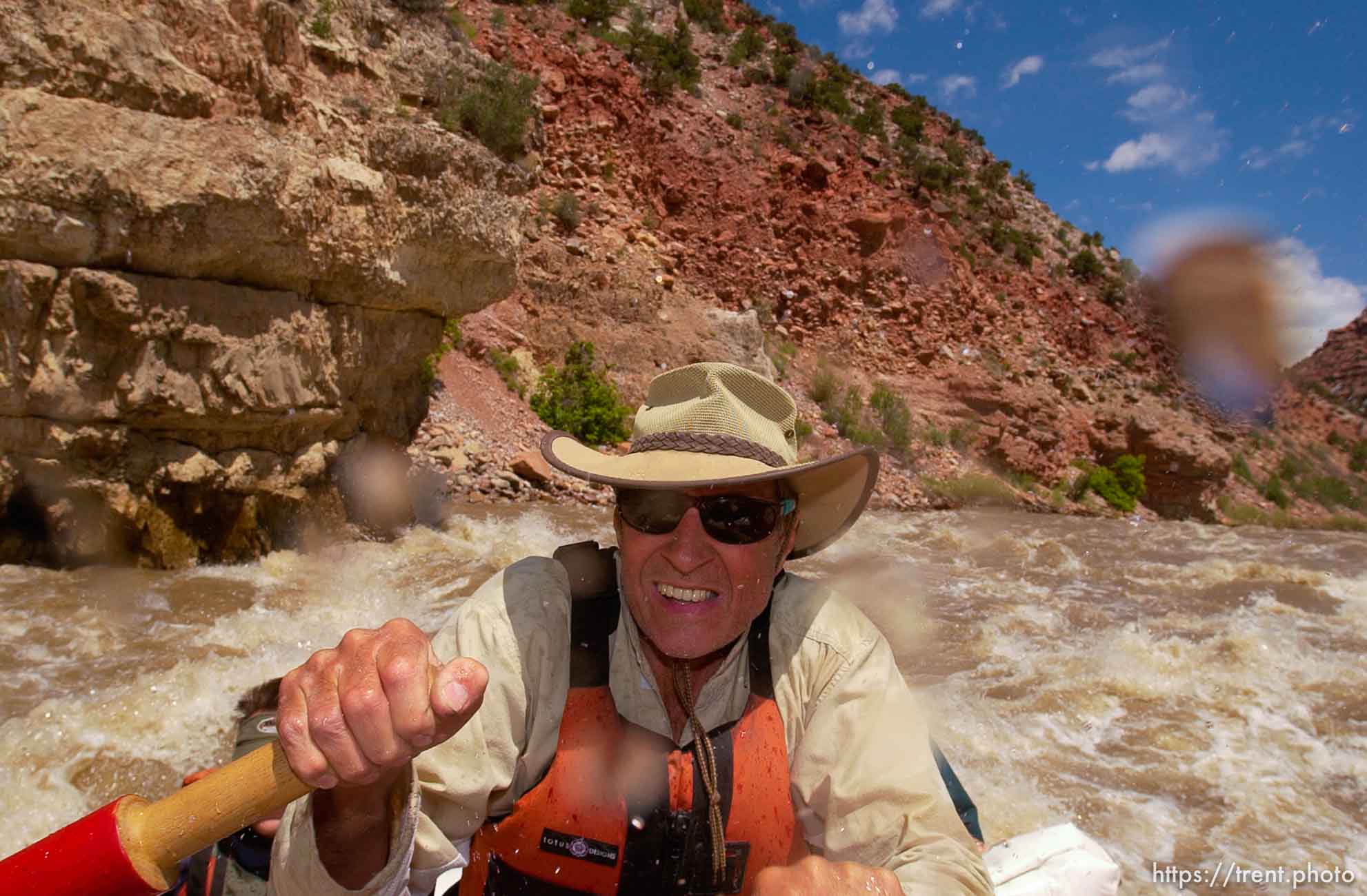 Dee Holladay. A trip down the Yampa and Green Rivers in Dinosaur National Monument commemorated the 50th anniversary of the wilderness advocacy group Living Rivers. Noted environmentalists accompanied the trip, offering up discussions on wilderness issues with passengers from throughout the country.; 06.06.2003, 12:10:22 PM