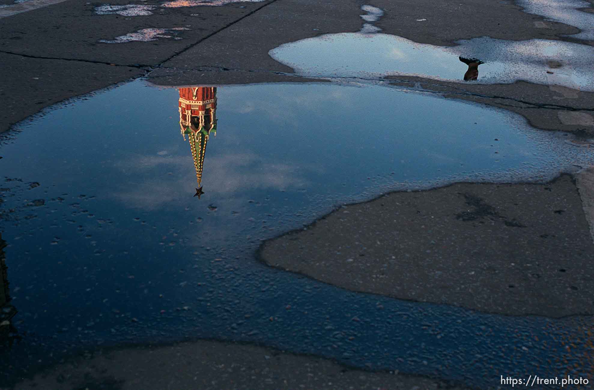 reflections of kremlin towers