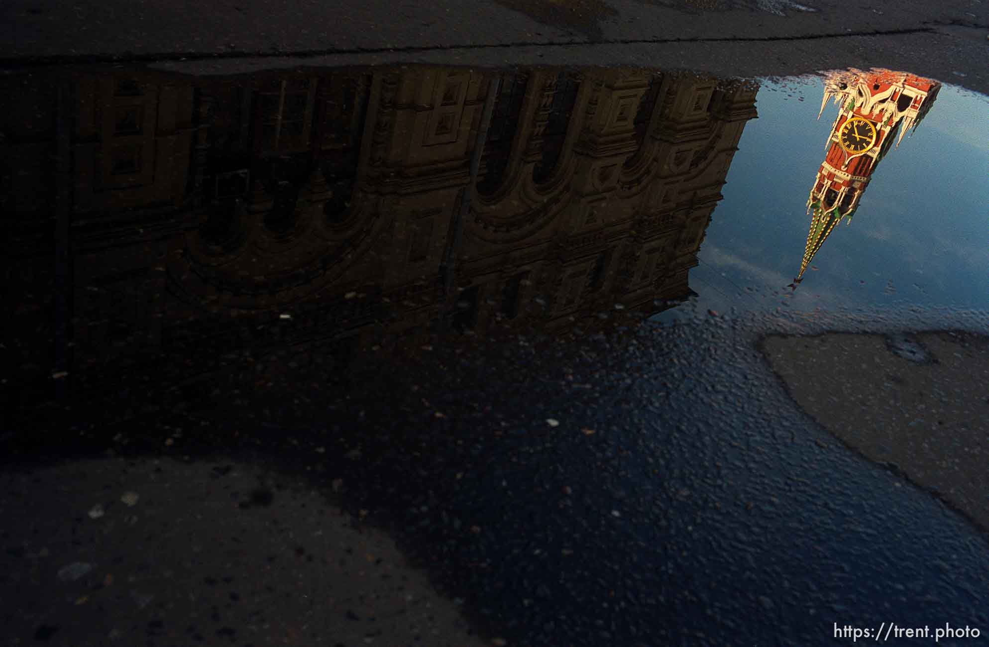 reflections of kremlin towers