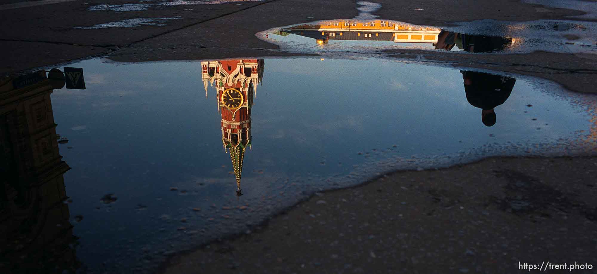 reflections of kremlin towers