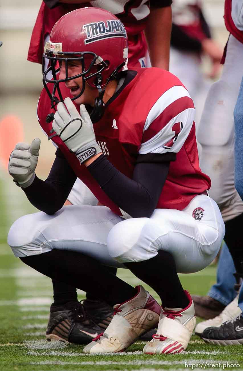 Salt Lake City - Grantsville defeats Morgan 10-9. Morgan vs. Grantsville, high school football playoffs Thursday at Rice-Eccles Stadium.