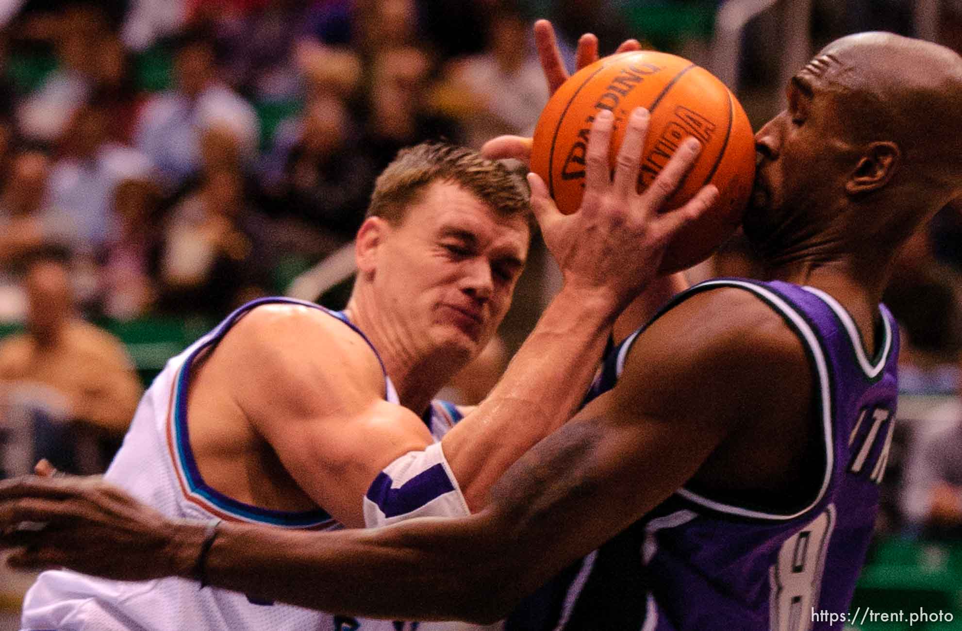 matt harpring. Salt Lake City - Utah Jazz vs. the Milkwaukee Bucks Friday night at the Delta Center.