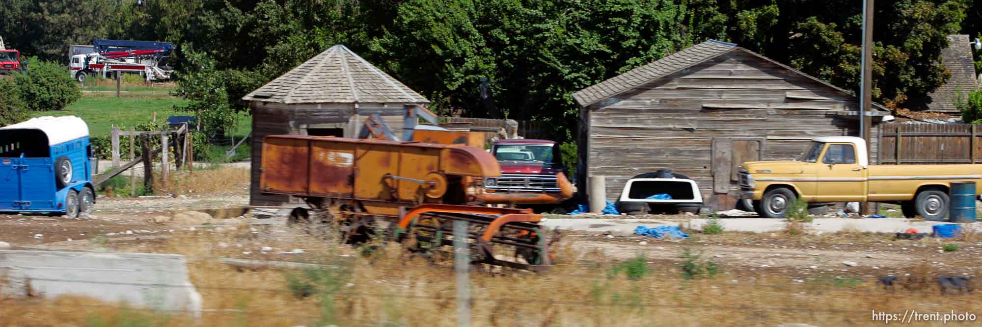 farm equipment. Photos out the window as we drive from Boise to Parma, Idaho. 8.18.2004