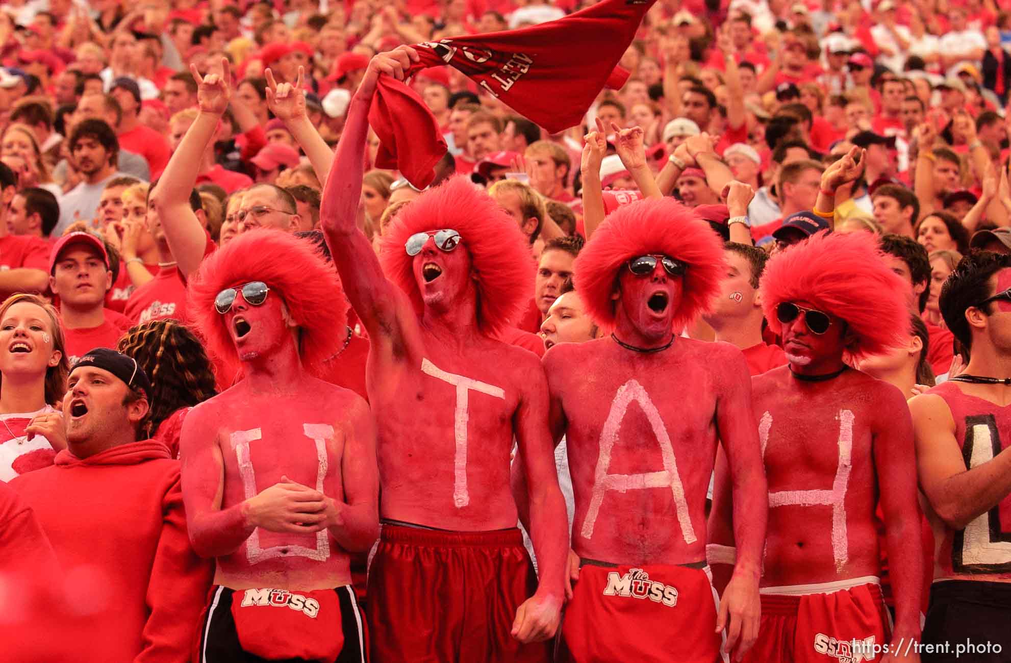 fans. Utah vs. Texas A&M college football Thursday evening at Rice-Eccles Stadium.
9.02.2004