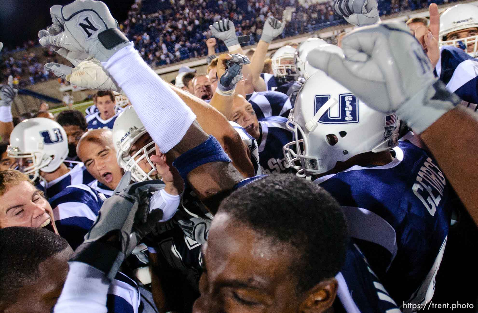 Utah State vs. Idaho college football Saturday evening in Logan.
. 9.11.2004