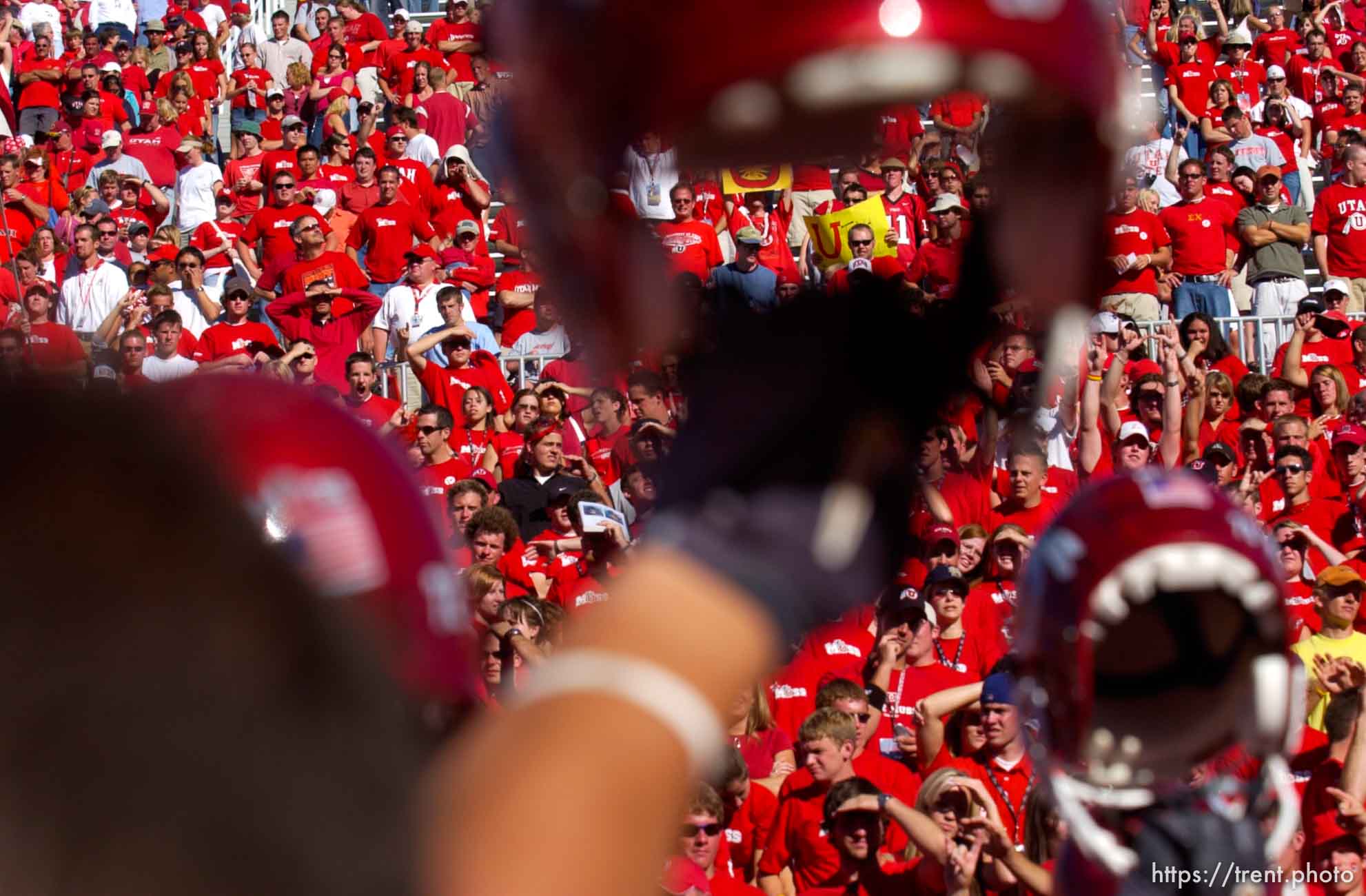 postgame celebration. Utah vs. Air Force college football.
; 9.25.2004