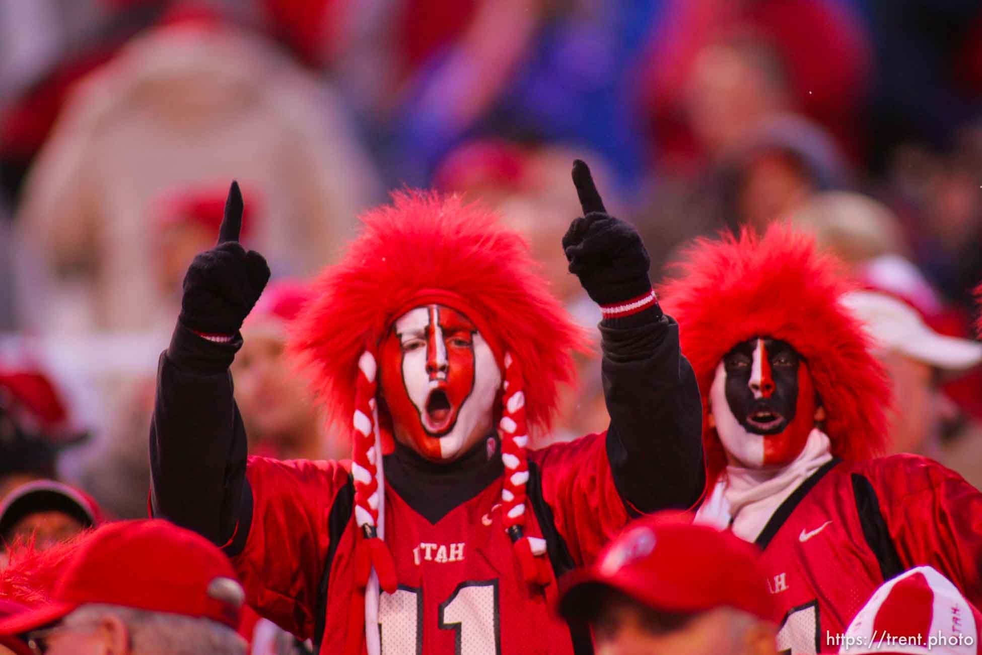 fans. Utah vs. BYU college football.
; 11.20.2004