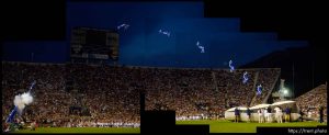 Human cannonball, stadium of fire, byu