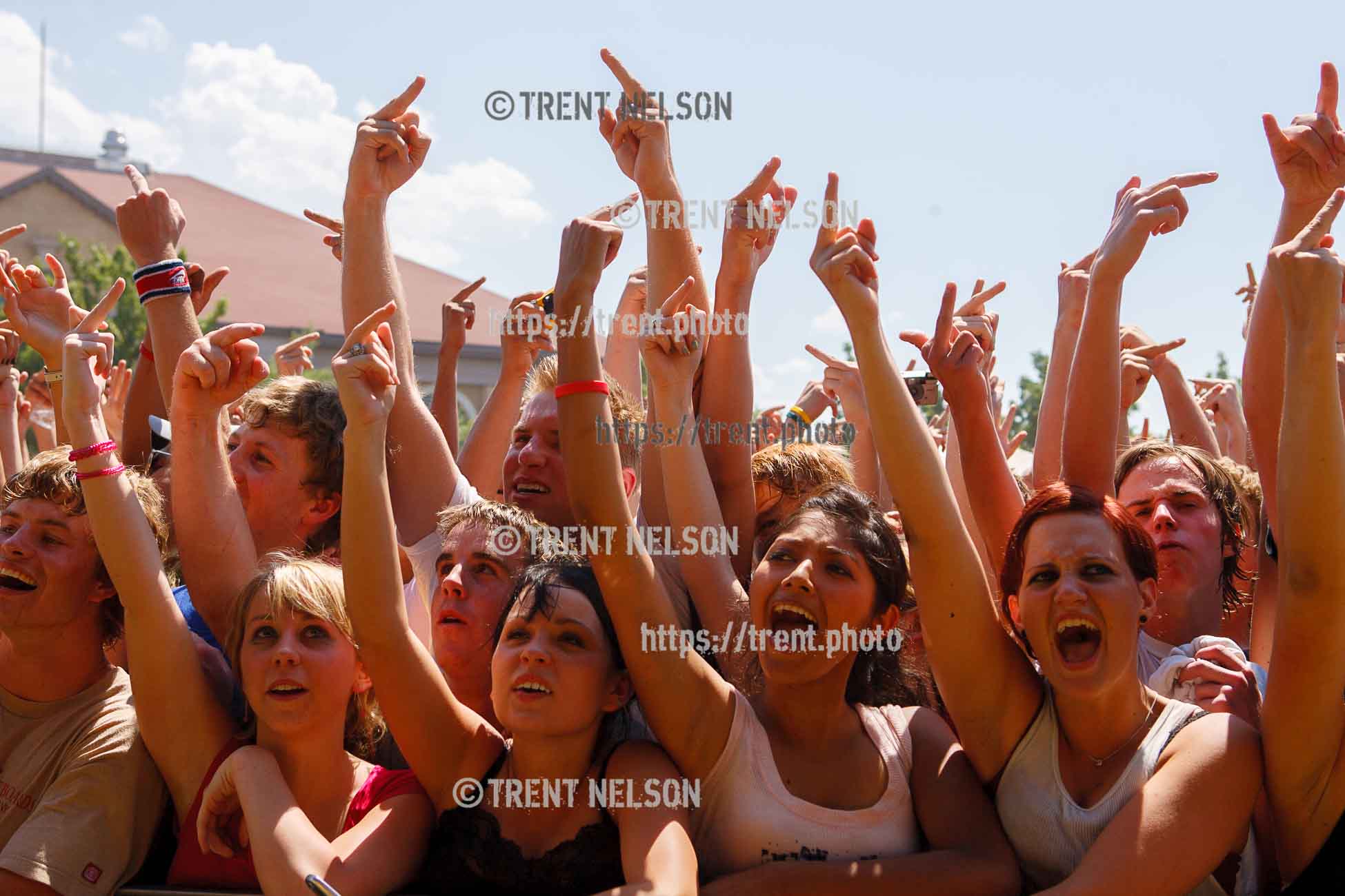 fans. Fallout Boy, Vans Warped Tour, Fairgrounds; 7.16.2005