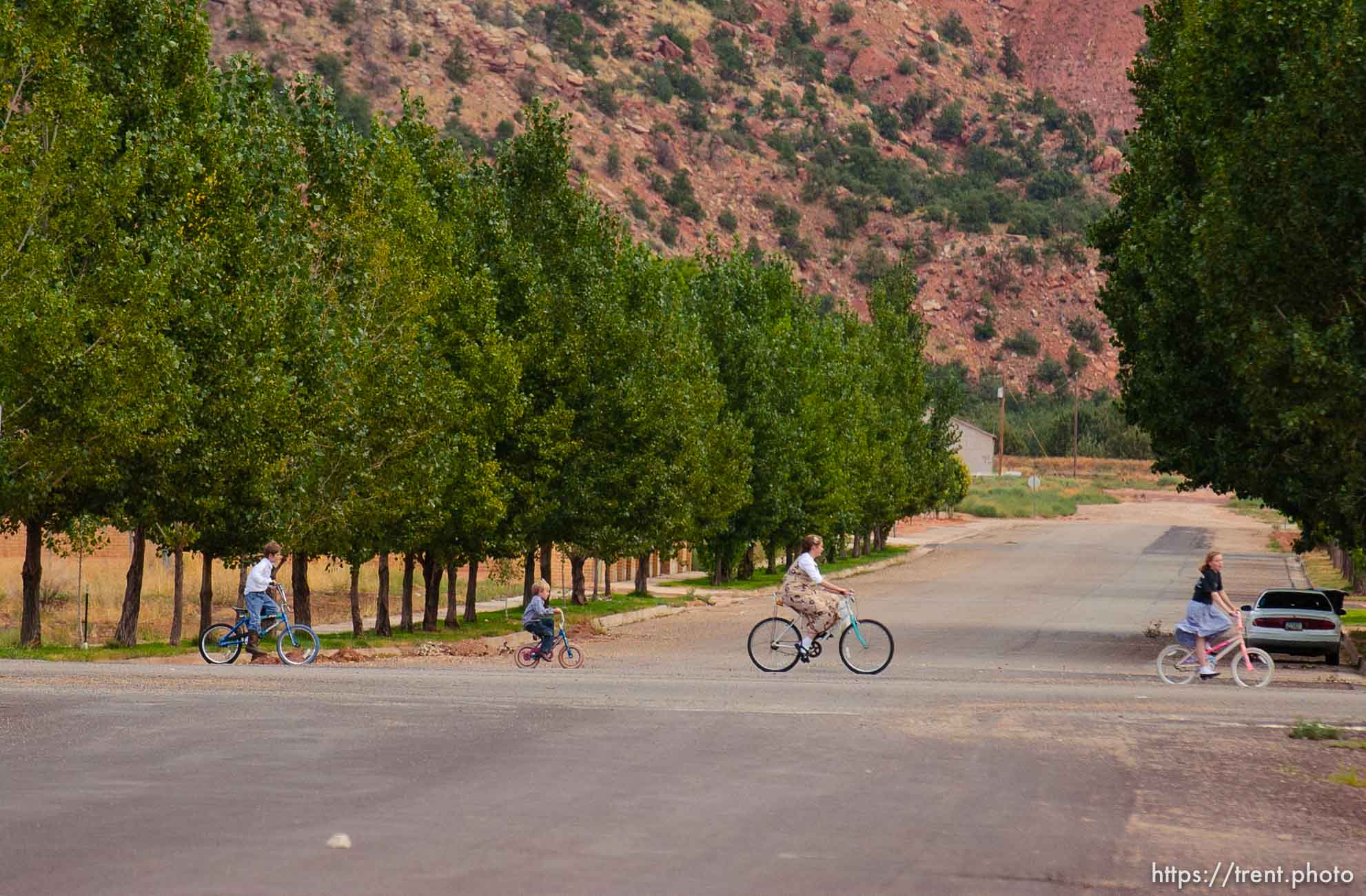 Children riding bikes, Colorado City