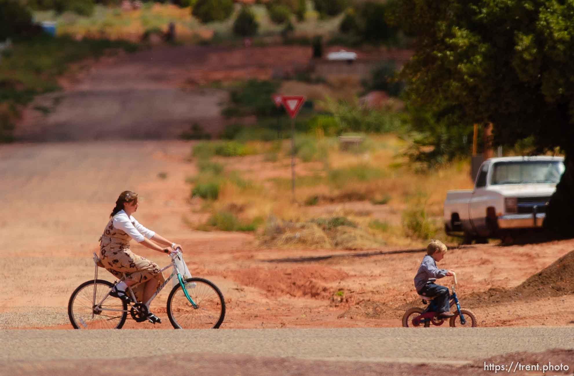 Children riding bikes, Colorado City