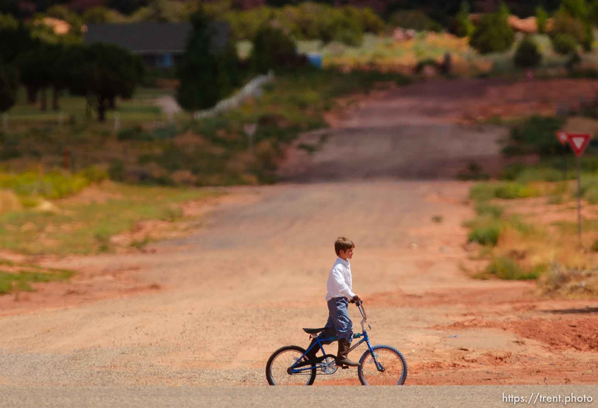 Children riding bikes, Colorado City